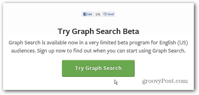 Beta på Facebook Graph Search