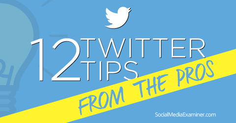 12 twitter-tip fra professionelle
