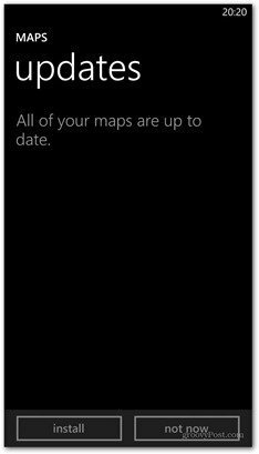 Opdatering af Windows Phone 8-kort