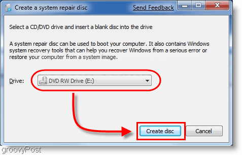 Windows 7: Opret en systemreparationsdisk