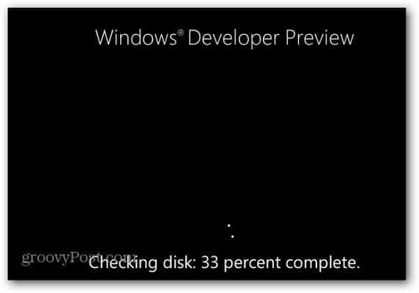 Windows 8 Ny diskfejlkontrolfunktion