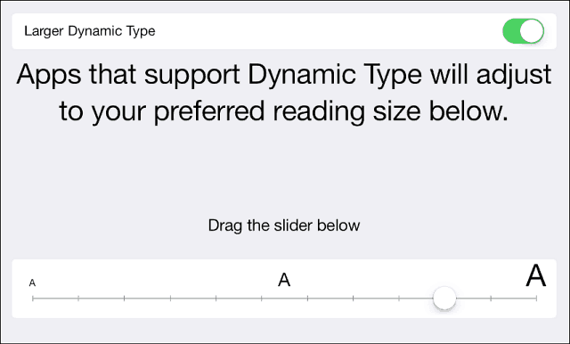 IOS 7 Tip: Gør tekst større, fed og lettere at læse