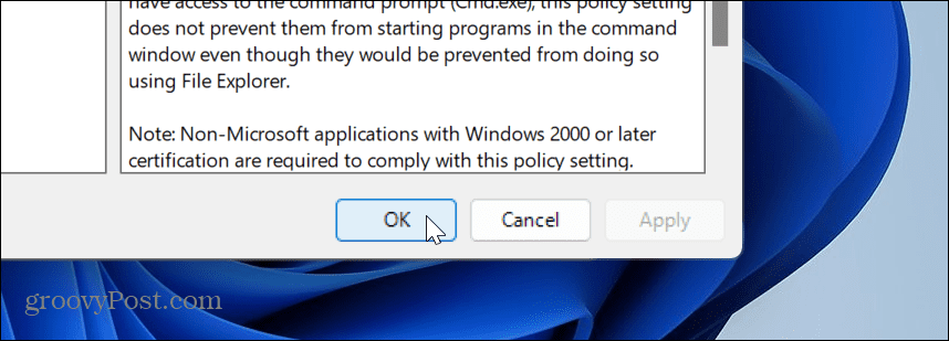 deaktiver PowerShell på Windows 11