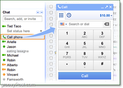 kalde telefoner fra google voice gmail