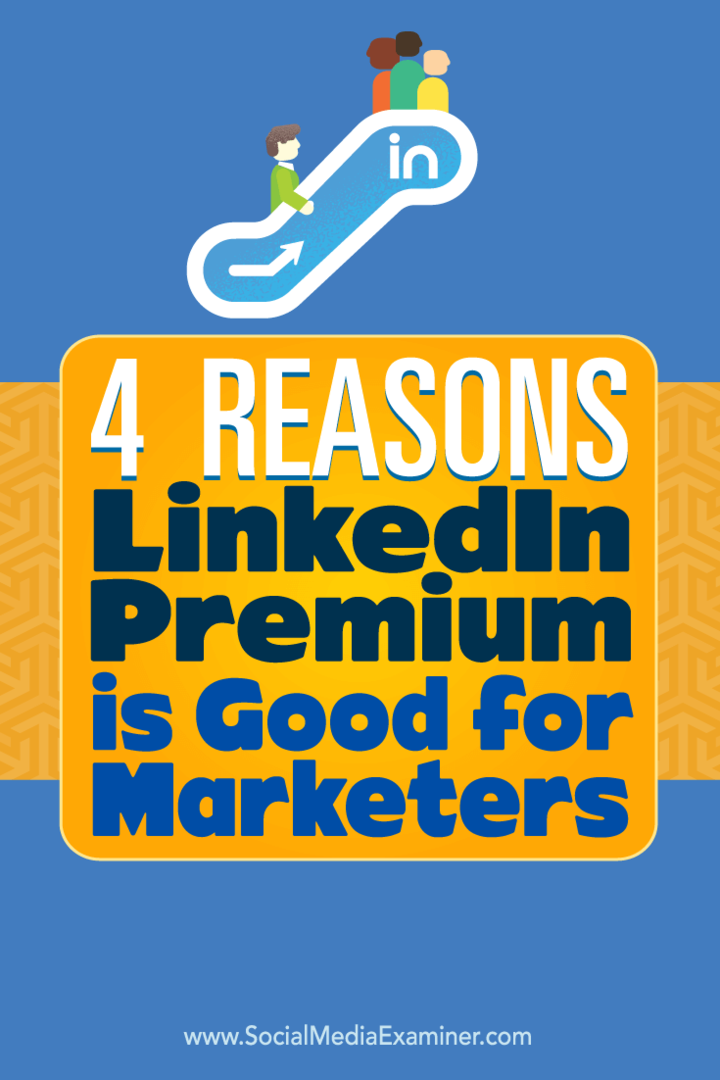 Tips om fire måder, du kan forbedre din marketing med LinkedIn Premium på.