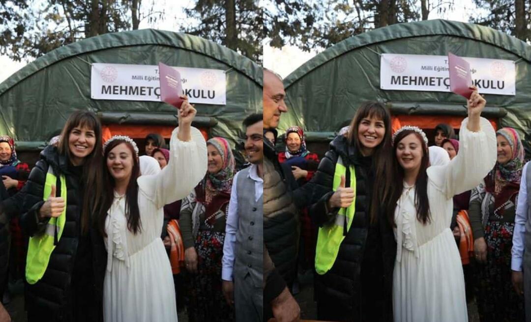 Følelsesmæssig deling fra Aslı Tandoğan! En overlevende fra jordskælvet blev et vidne til et pars ægteskab