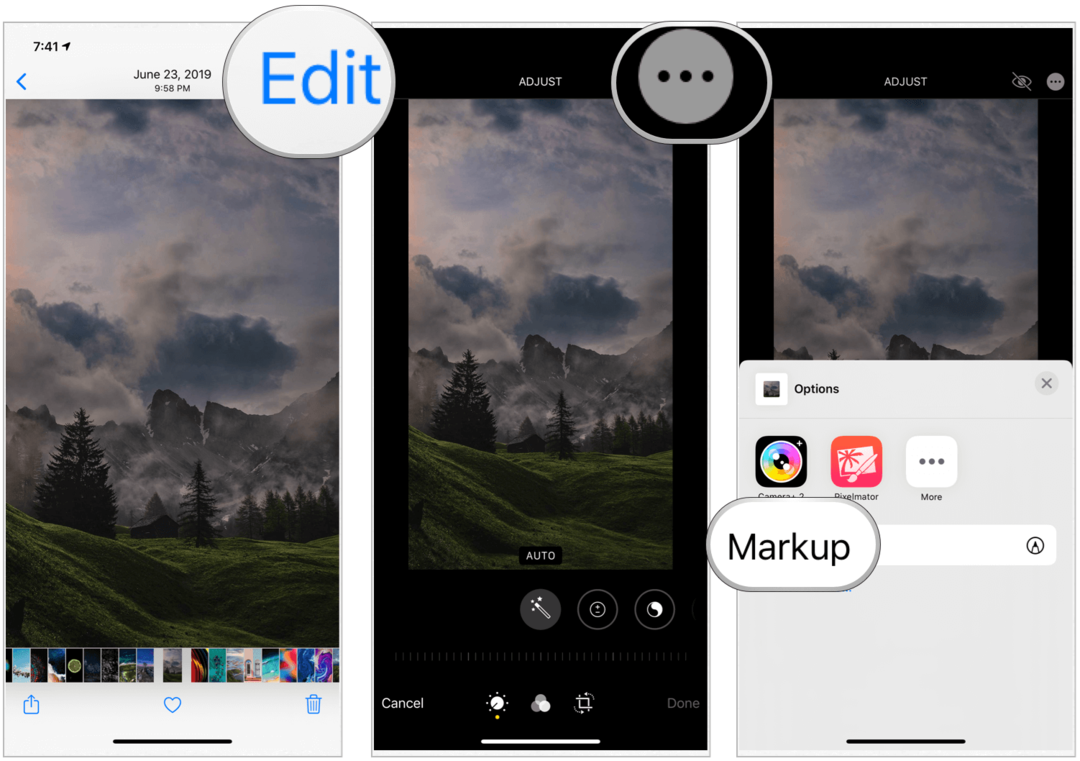 Fotos-app Markup