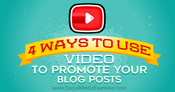 promover blog med video