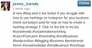hashtags om jenns trends