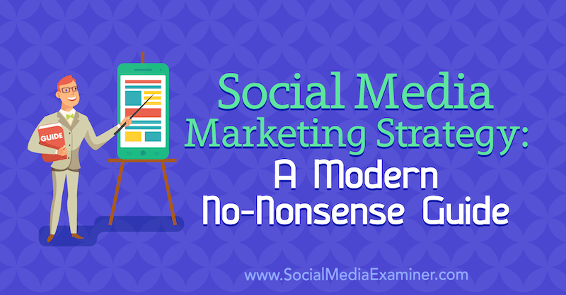 Strategi for markedsføring af sociale medier: En moderne guide til ikke-nonsens af Dan Knowlton om Social Media Examiner.