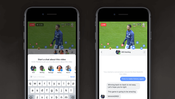 Facebook introducerede Live Chat med venner og Live With, to nye funktioner, der gør det lettere at dele oplevelser og oprette forbindelse i realtid med dine venner på Live. 