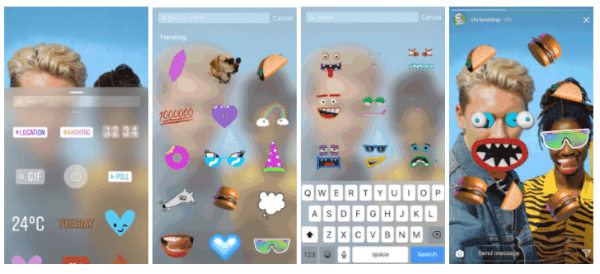 Instagram-brugere kan nu tilføje GIF-klistermærker til ethvert foto eller video i deres Instagram-historier.