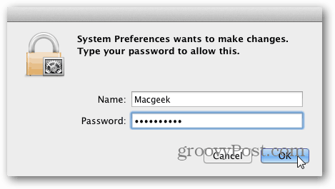 Mac-systemadgangskode