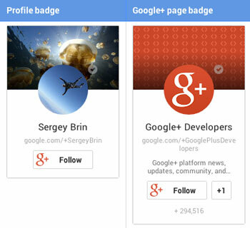 g + profilside badges