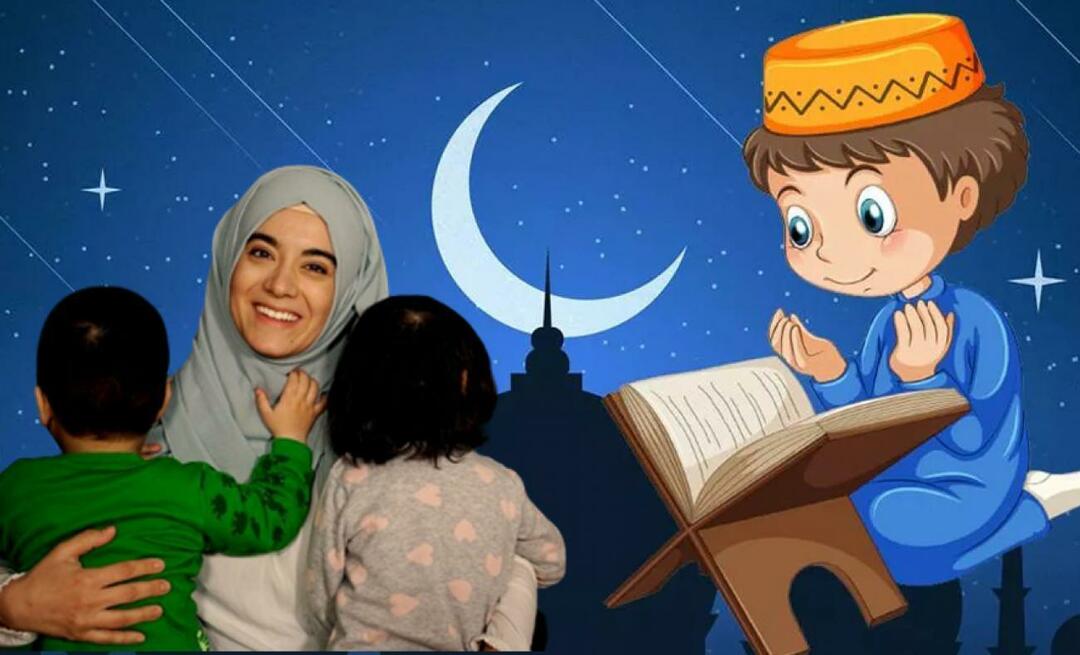 Hvordan formidler man kærligheden til Ramadan til børn? 3 tips til at formidle kærligheden til Ramadanen til børn...