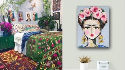 Dekorative forslag i overensstemmelse med "Frida Kahlo"