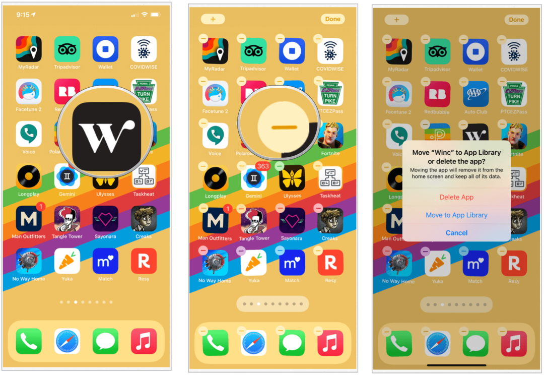 iOS 14 sletter appvalg