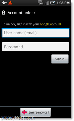 lås op på konto ved hjælp af google, når du glemmer din adgangskode
