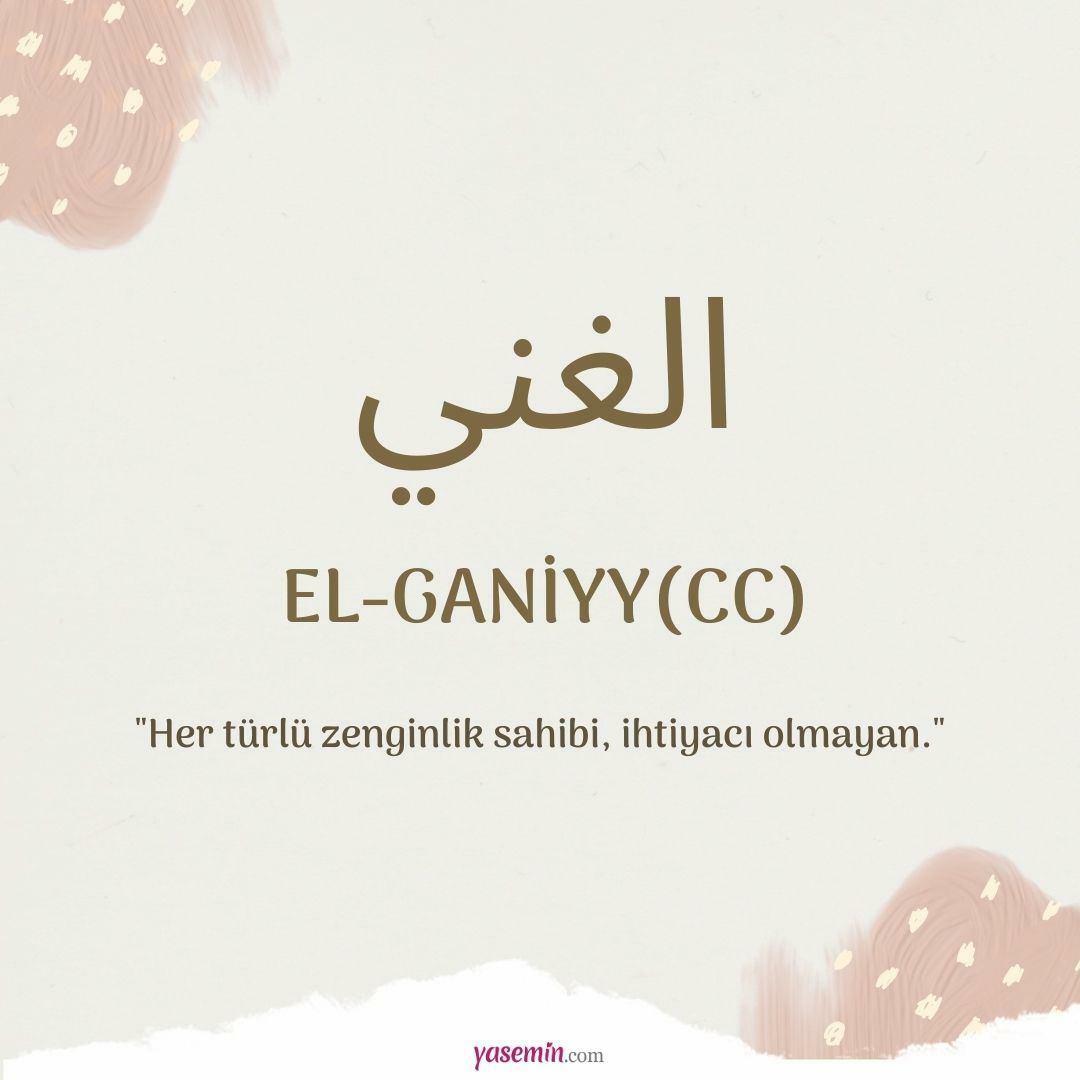 Hvad betyder Al-Ganiyy (c.c)?