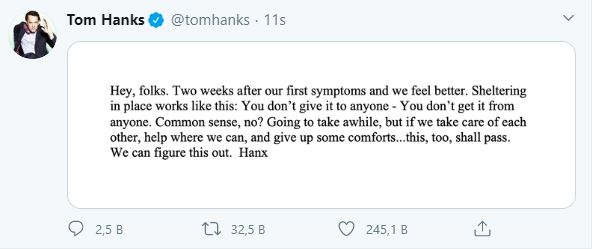 Tom Hanks helede