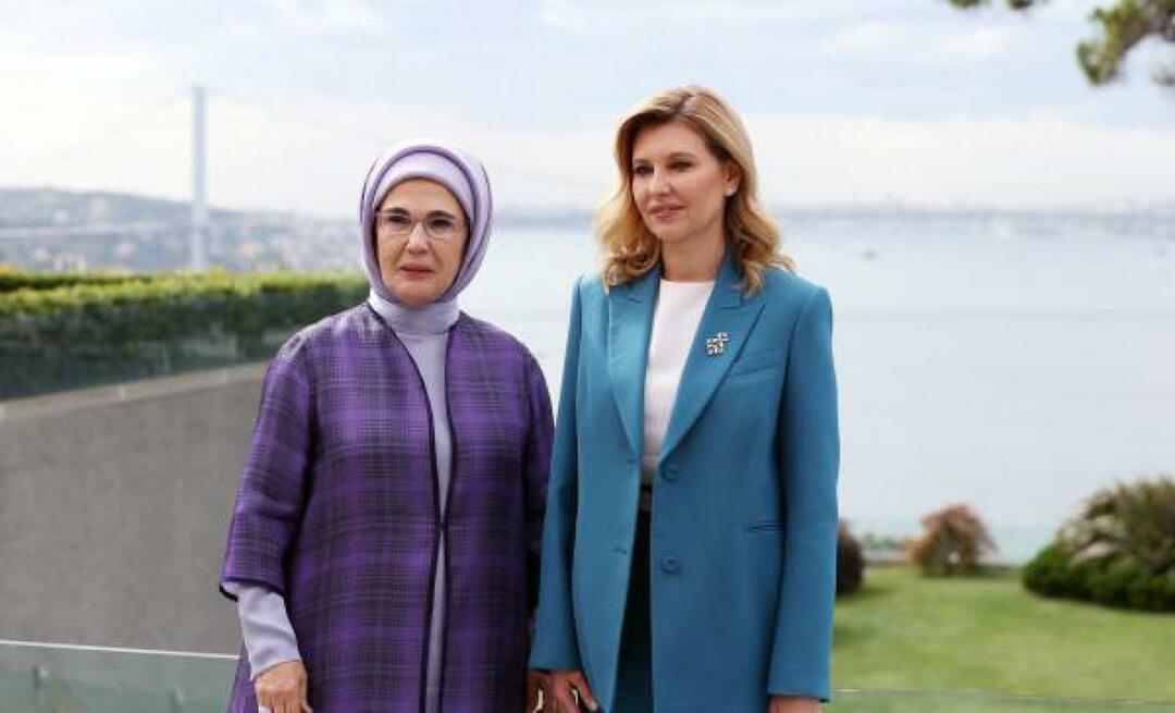 Emine Erdoğan var vært for Olena Zelenska, hustruen til Ukraines præsident!