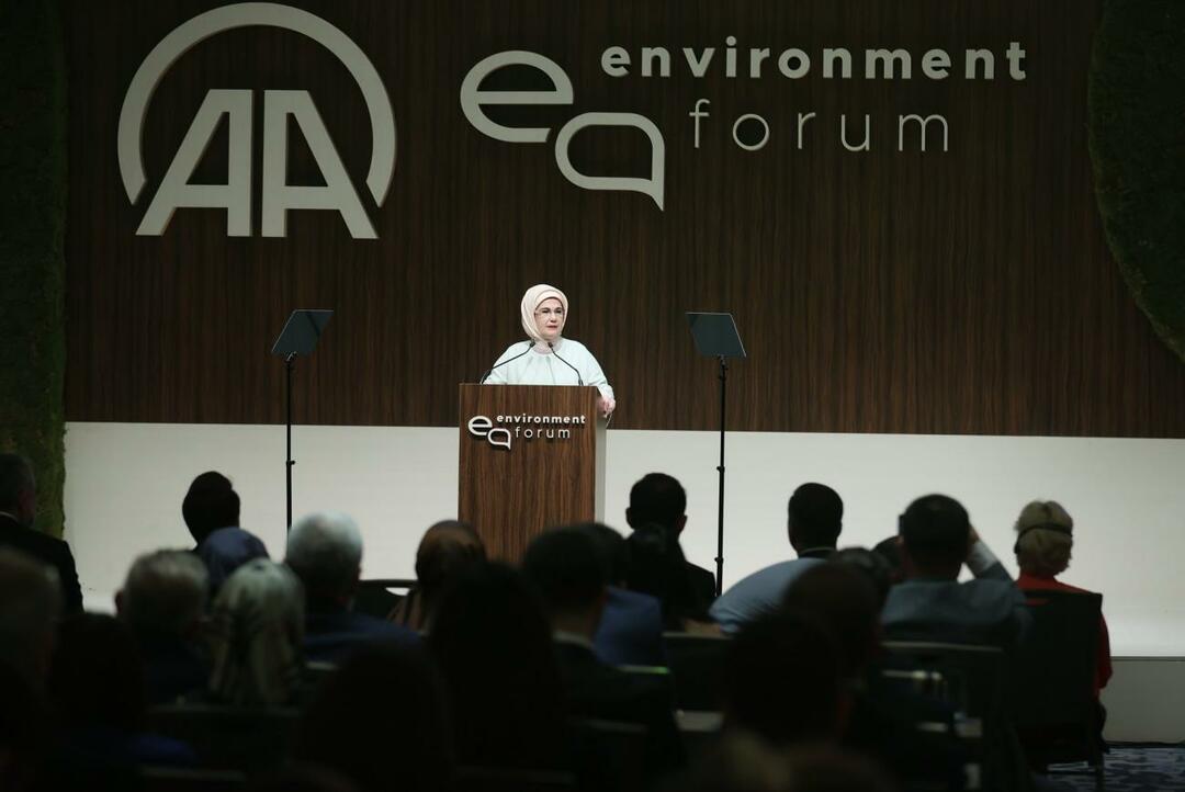 Emine Erdoğan deltog i det internationale miljøforum!