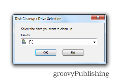 Windows 7 opdatering slette gamle filer disk oprydning systemdrev
