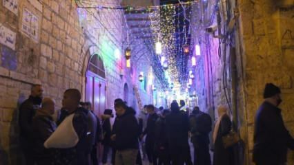 Jerusalems gader er strålende i Ramadan
