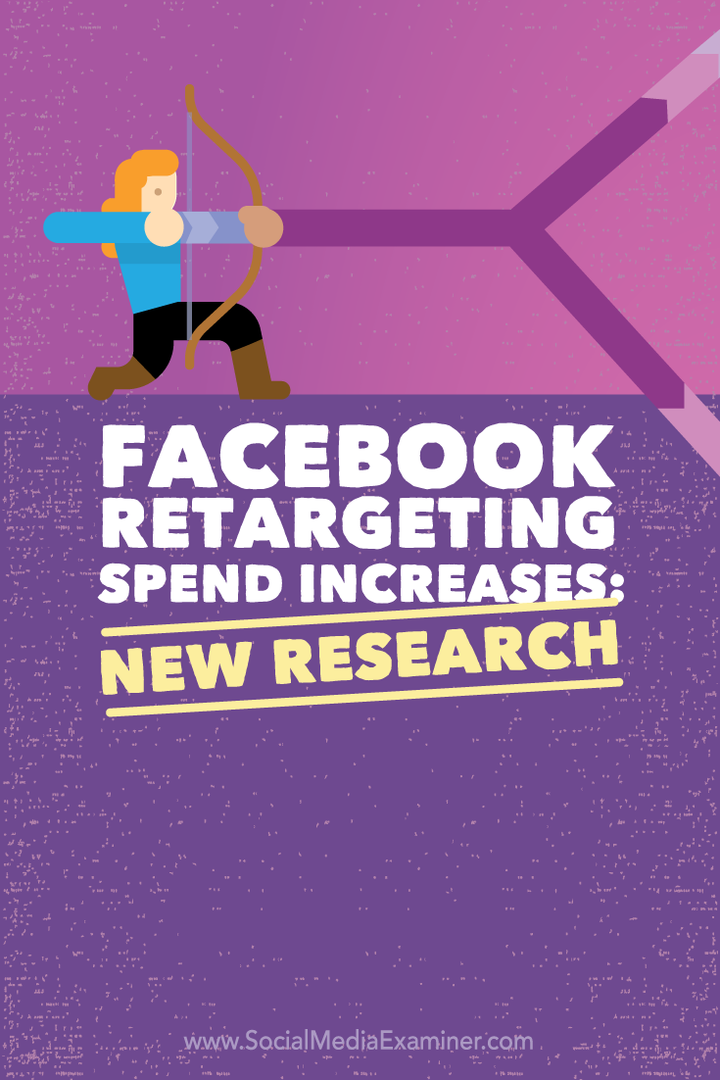 Forøgelse af forbrug af Facebook-retargeting: Ny forskning: Social Media Examiner