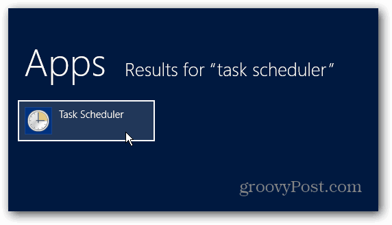 Task Scheduler-appresultater