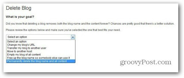 Sådan slettes en Wordpress.com-blog eller gør den privat