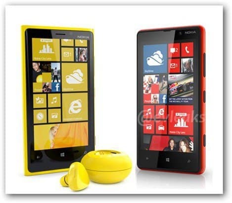 evleaks Lumia 820 Lumia 920 foran