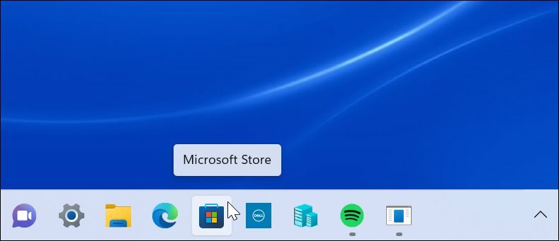 Microsoft Store proceslinje