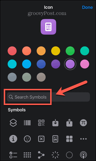 iphone genvej ikon symbol