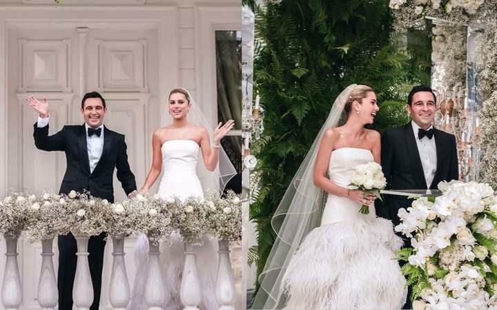 Billeder fra brylluppet af parret Hacı og Nazlı Sabancı