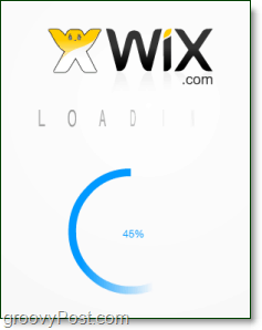 wix flash-webstedet eidtor kan tage et øjeblik at indlæse