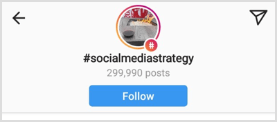 antal indlæg i alt for et bestemt Instagram-hashtag