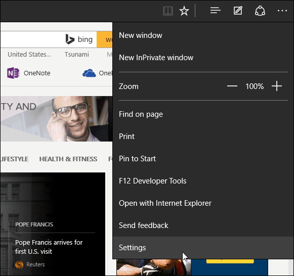 1 Microsoft Edge-indstillinger