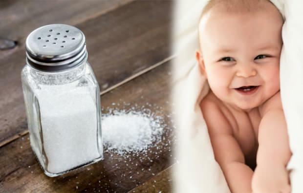 Kan en nyfødt baby saltes?