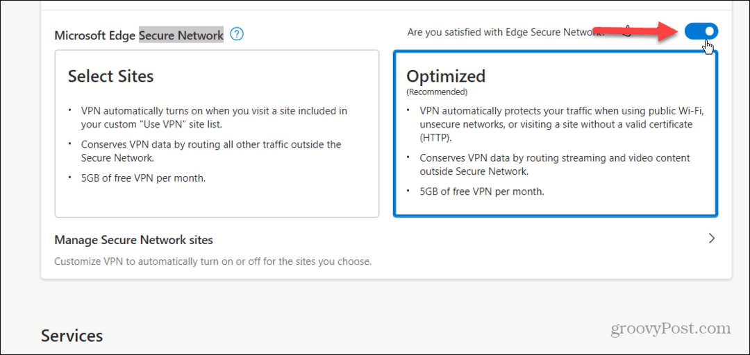 Sådan aktiverer og bruger du Microsoft Edge VPN