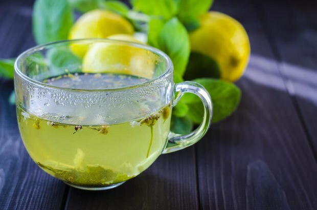 grøn te citron mineralvand kur