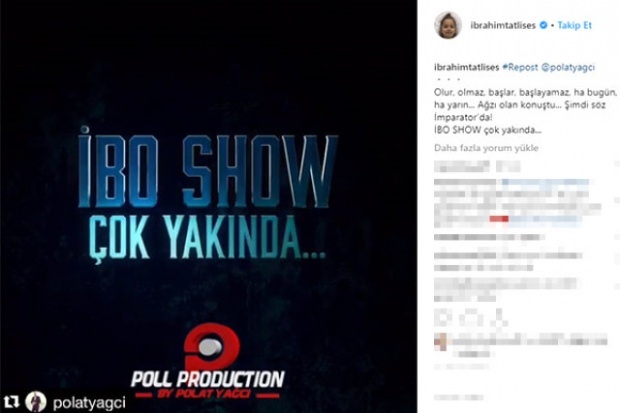 İbrahim Tatlıses vender tilbage til skærmbillederne med "İbo Show"!