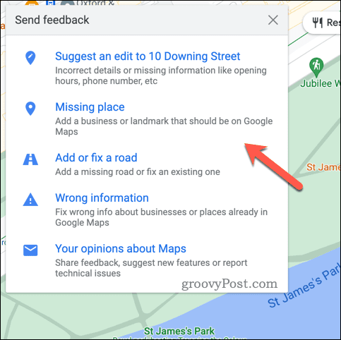 Giv Google Maps-feedback