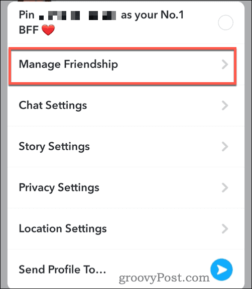 Administrer venskab på Snapchat