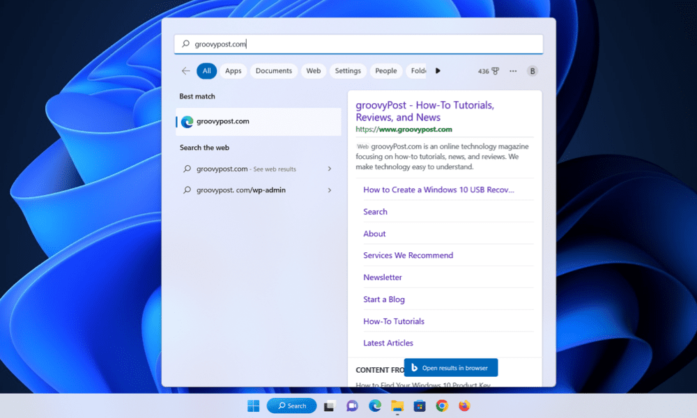 Sådan skjules eller ændres søgefeltet på proceslinjen i Windows 11