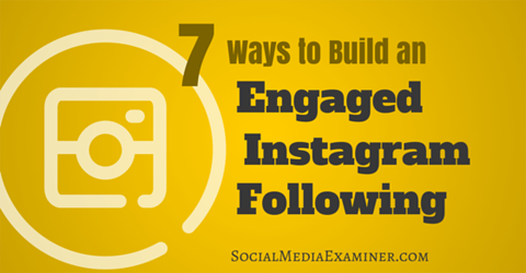 opbygge et engageret instagram efter