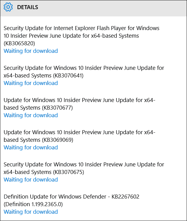 Windows 10 Build 10130 sikkerhed og fejlrettelser, der er tilgængelige i dag