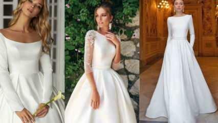 Hvad er de mest populære enkle brudekjole modeller fra 2021? De smukkeste enkle brudekjoler