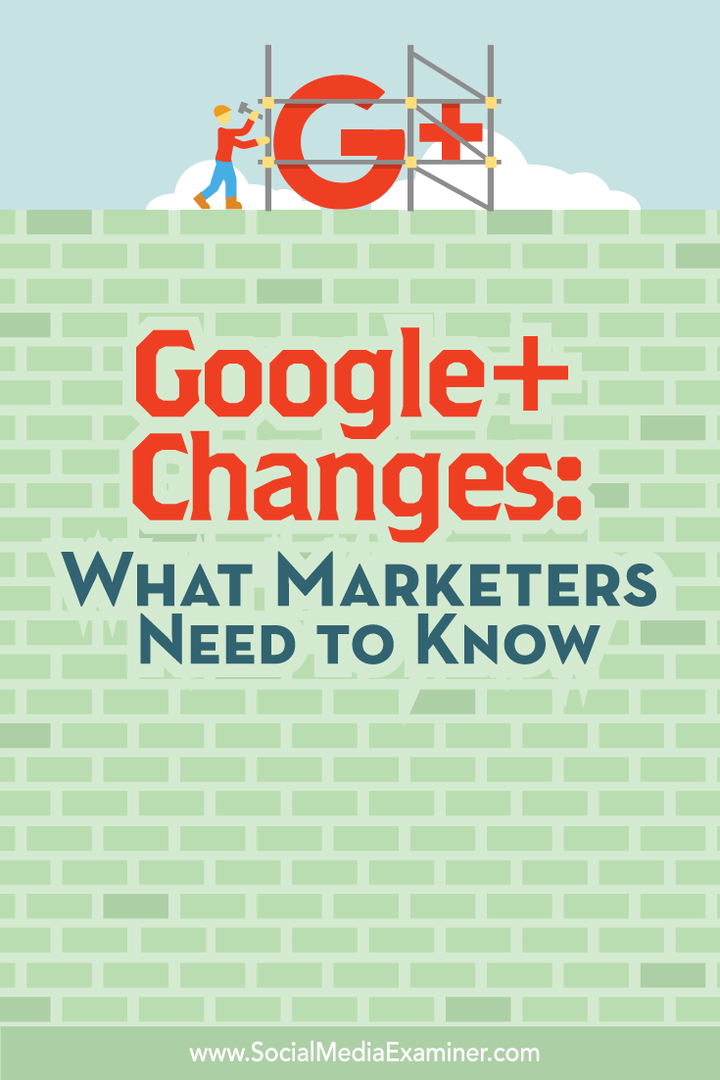 hvad marketingfolk har brug for at vide om ændringer til google +