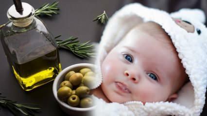 Kan babyer drikke olivenolie? Hvordan bruges olivenolie hos spædbørn til forstoppelse?